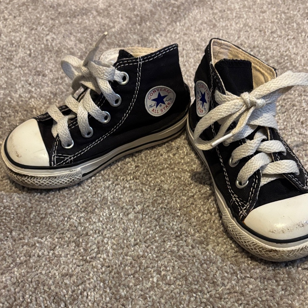 Converse Kids Black and White High-Tops